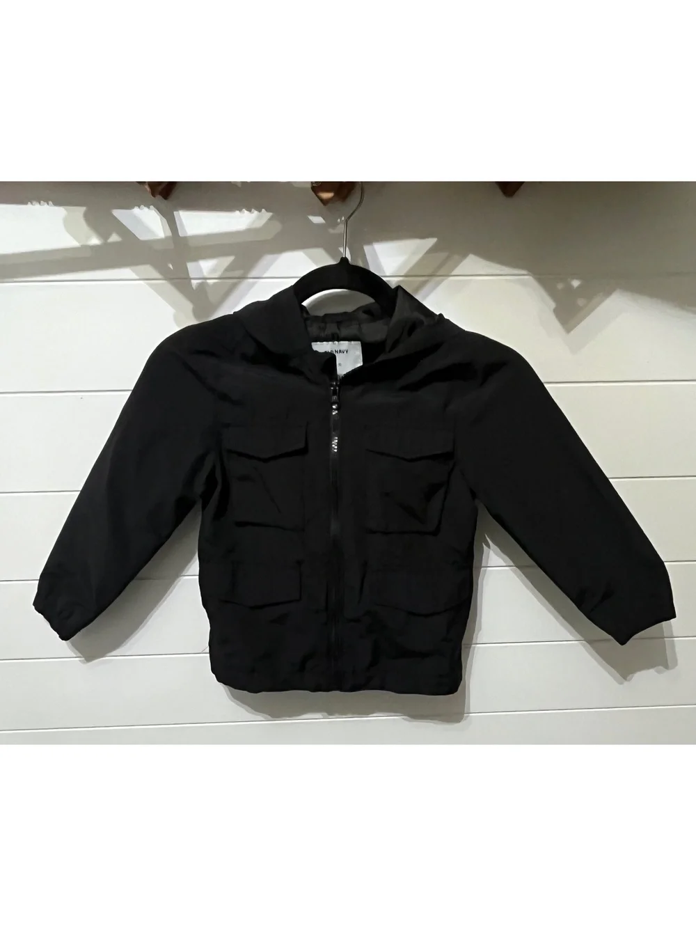 Old Navy Kids Black Hooded Jacket